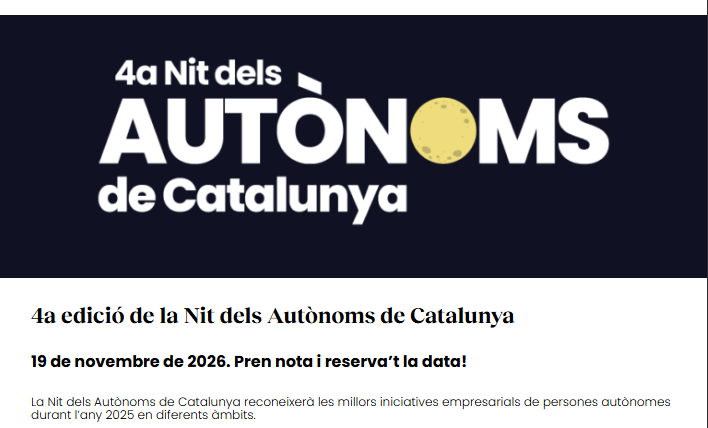 Presenta la teva candidatura als Reconeixements de la 4a Nit dels Autònoms de Catalunya